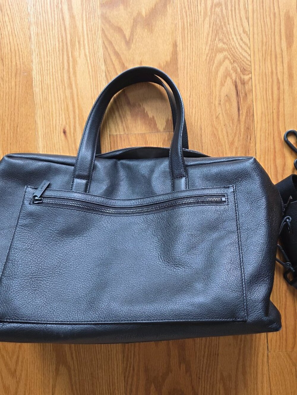 Away Everywhere Bag in Black Leather